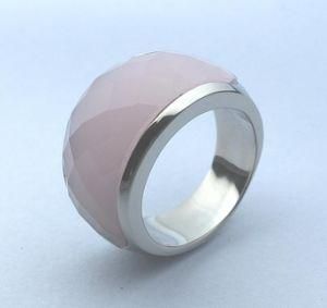 Fashion Crystal Stainless Steel Jewelry Ring (RZ4201)