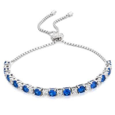 Adjustable CZ Iced out Zircon Diamond Tennis Bracelet Womens Charm Cubic Zirconia Bracelet for Girl Women Jewelry