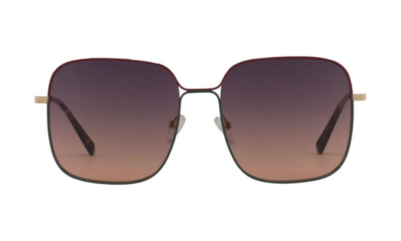 New Brand Designer Rectangle Metal Polarized Fashion Sunglasses