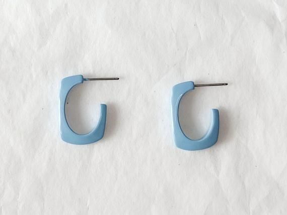 High Quality Coated Mini Square Stud in Blue Color for Women Fashion Jewelry Accessories Bijoux