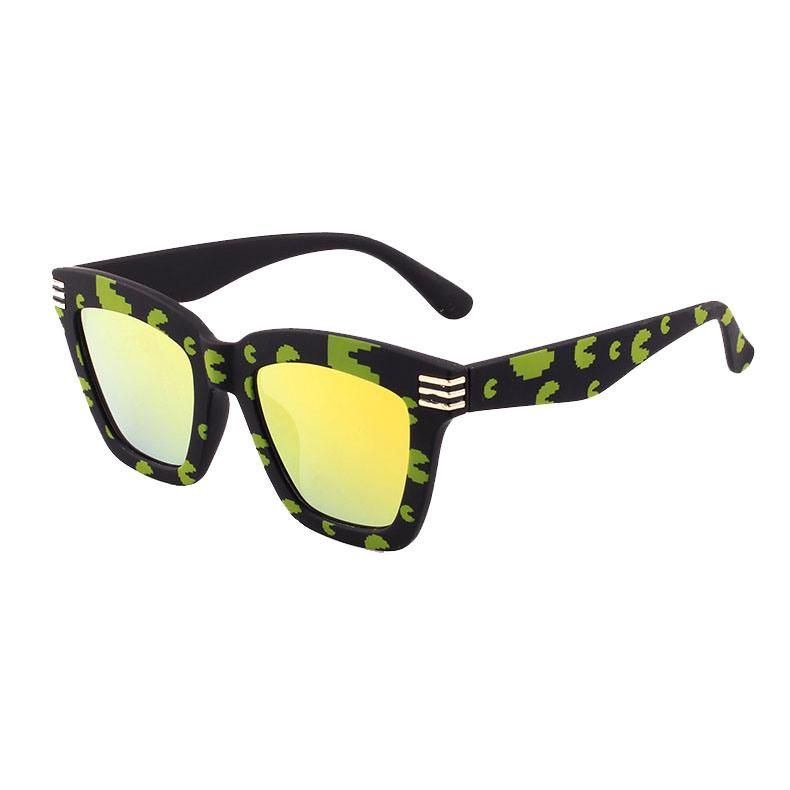 2018 Hot Selling Square Shape Sunglasses with Paper Transfer