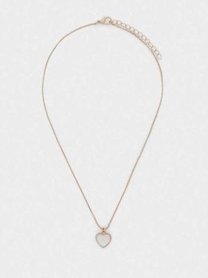 Factory Direct Sale Short Heart Pendant Necklace with Shell