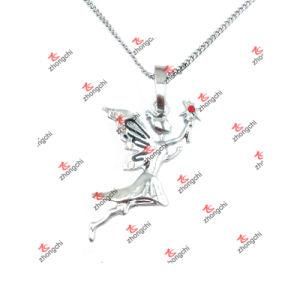 Fashion Alloy Flying Fairy Girl Charms Pendant Jewelry Necklace (GCJ60127)