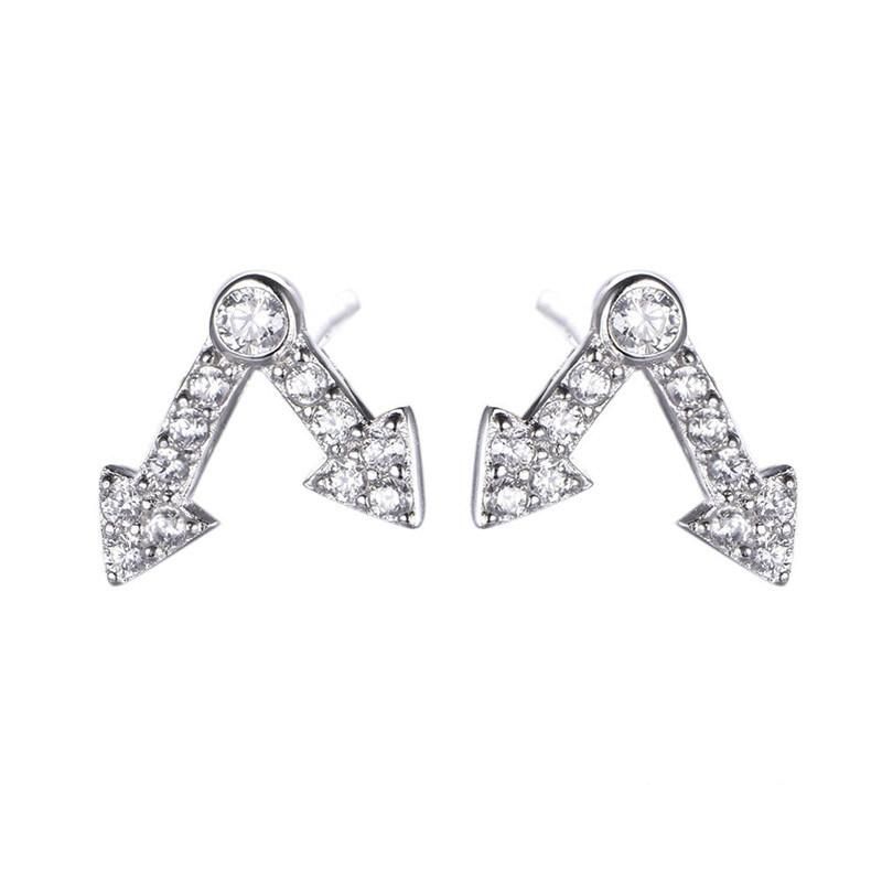 Silver or Brass Hollow Triangle Earrings for Girls