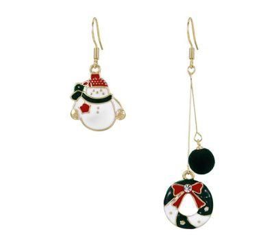 New Arrival Snowman Rhinestone Women&prime; S Drop Earring Drop Jewelry