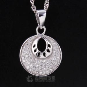 Wholesale Fashion Micro Pave Setting 925 Silver Pendant
