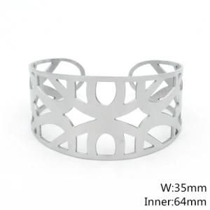 Factory Price Wholesale Wide Stainless Steel Cuff Bracelet for Women