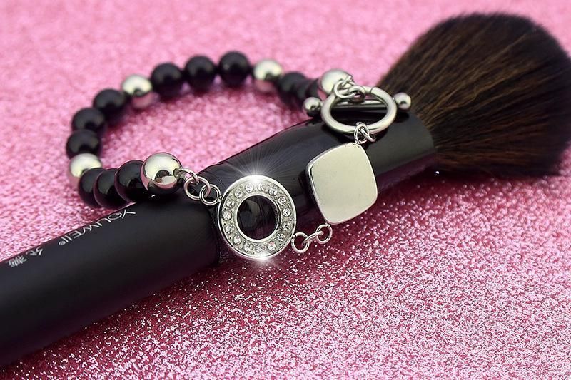 New Designed Bracelet Bangle with Black Bead for Fashion Jewelry