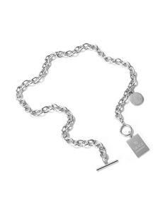 Fashion &#160; Jewelry Women Lock Stainless Steel Pendant&#160; &#160; Necklace