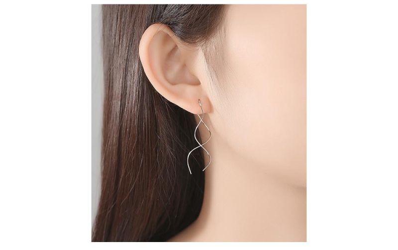 Best Quality 925 Sterling Silver Stud Casual Earrings Jewellry