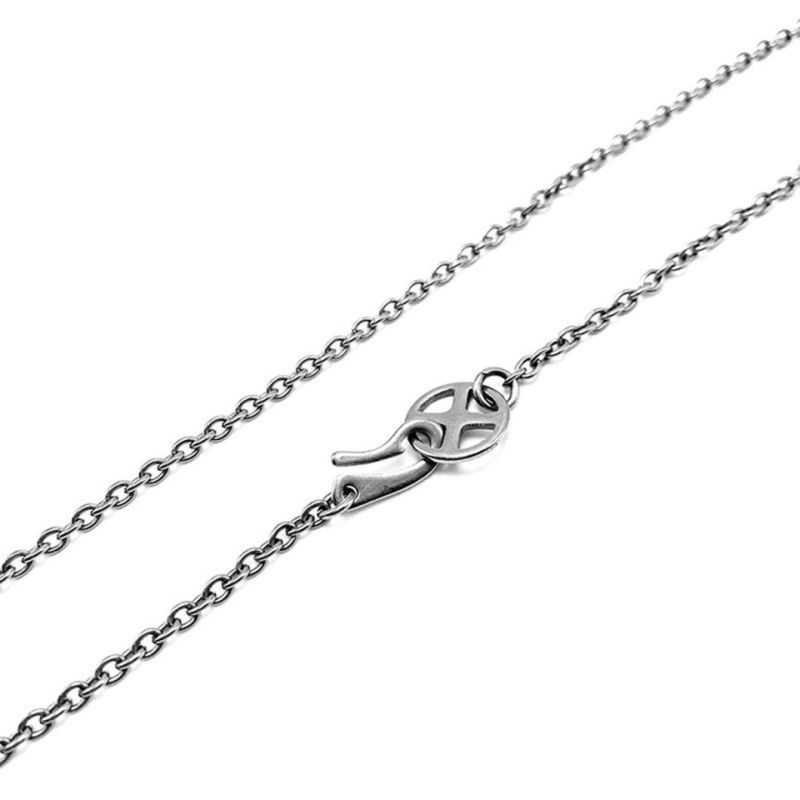 Factory Wholesale Pure Titanium Necklace O-Chain Ultra-Light Rust-Free Necklace 3mm Chain Pendantjapanese Tide Retro Men′s and Women′s Single Chain Tinl2520