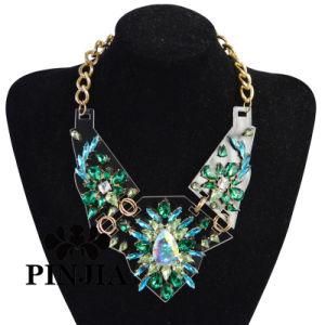 Royal Floral Flower Retro Pendant Collar Bib Statement Necklace Imitation Jewelry