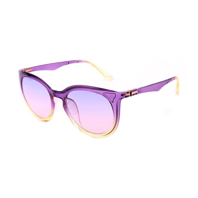 2018 Hot Selling Round Shape Fashion Sunglasses with Metal Decoration