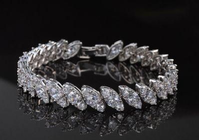Fashion Luxury Wedding Bridal Bracelet with Cubic Zirconia - Bride&prime; S Couture CZ Bracelet