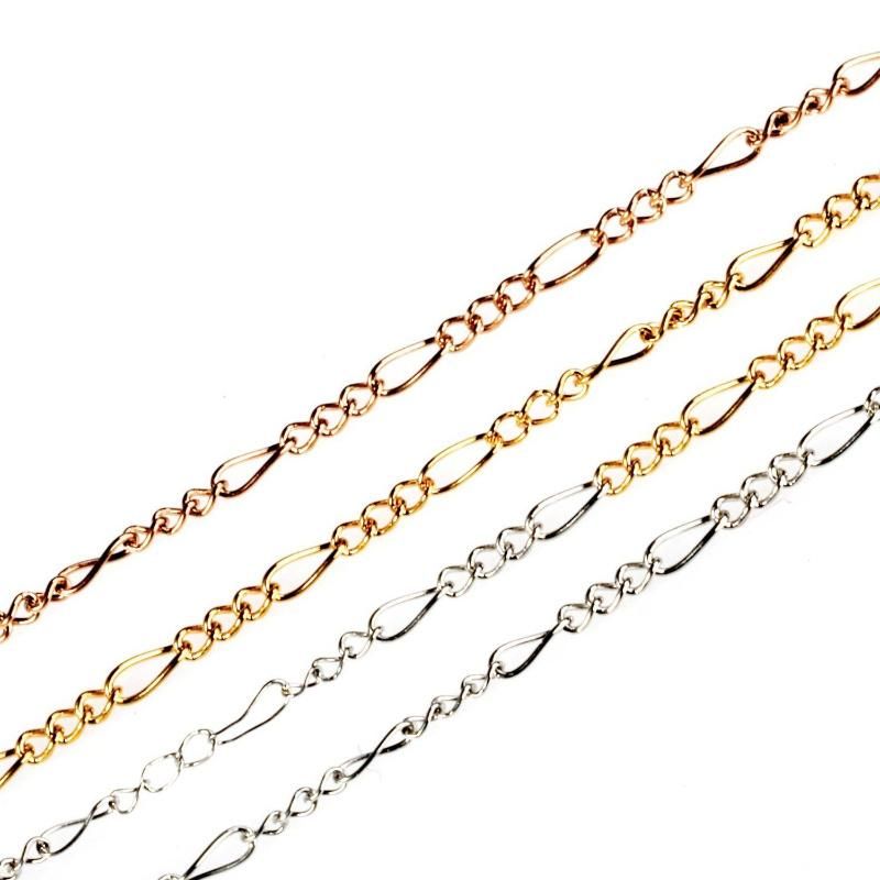 Gold Plated Earring Fashion Jewelry Design Curb Chain Long and Short Bracelet Anklet Necklace 18inch with Pendant