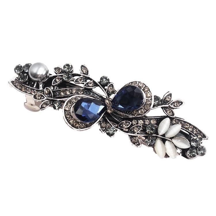 Hair Barrette Classical Hair Accessories Retro Top Clip Hairpin Medium Korean Headdress Spring Clip Clips Horizontal Clip Word Clip