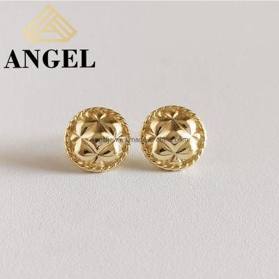 Trendy Women Fashion Accessories Factory Wholesale Fashion Jewelry Custom Jewellery 925 Sterling Silver Round Fine Earring