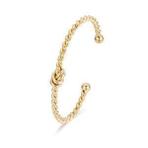 Fashion Women Tie Stainless Steel Open Cuff Bangle Bracelet&#160;