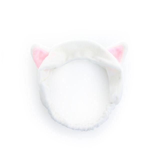 Cute Sports Makeup Wash Cat Ear Headband Fashion Elastic Hair Bands Ties
