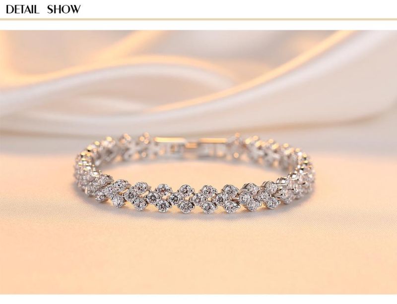 Luxury Jewelry AAA+ Cubic Zircon Bangle Bracelet