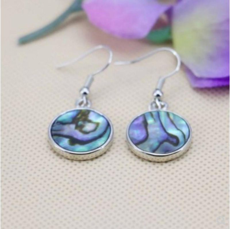 Abalone Shell Gemstone Earring Party Wear 925 Sterling Silver Earrings Handmade Jewelry Wholesaler