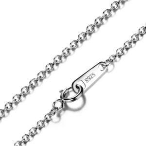 Fashion Made in Italy 925 Sterling Silver Rolo Link Chain
