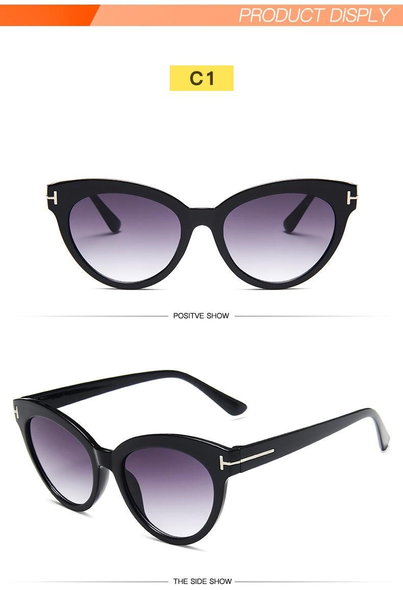 New Retro Round Frame Sunglasses T-Shaped Trend Sunglasses