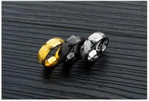 Retro Pattern Stainless Steel Ring for Men