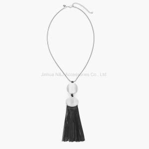 New Trendy Leather Tassel Long Necklaces &amp; Pendants Gift Fashion Jewelry Wholesale