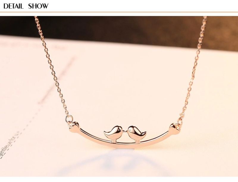 Lovebirds Austrian Pendant Fashion Necklace for Women