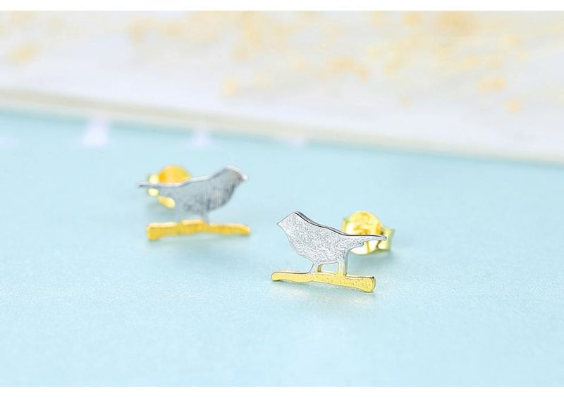 Fashion Jewelry Silver Bird Shape Piercing Lip Ring Ear Stud