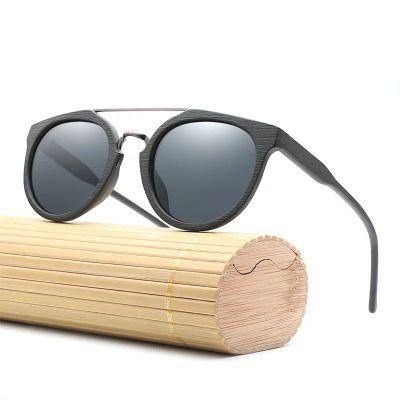 New Free Sample Wooden Bamboo Designer Premium Quality Vintage Classic Polarized Sunglass