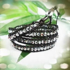 Unique Style Wrap Bracelet with 72cm Length Grey Color