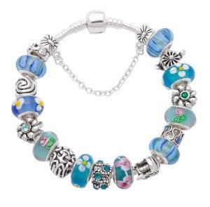 925 Silver Blue European Bracelet (G21)