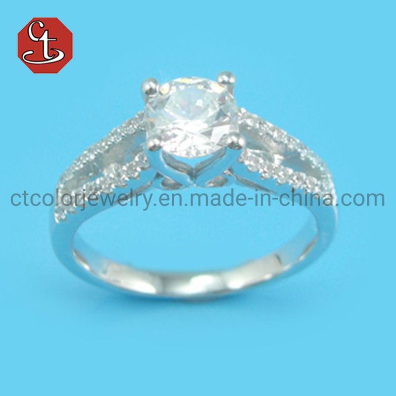 925 Silver Rhodium Colour Ring For Women Girlfriend Christmas Gift