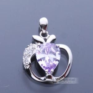 Fashion Angel Apple Amethyst Silver Pendant (BAAP1119S)