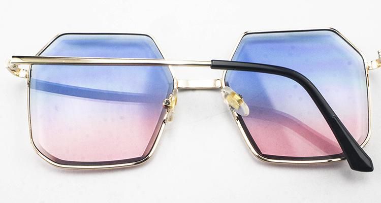 Light Custom Logo Stock Metal Frame Women Sunglasses