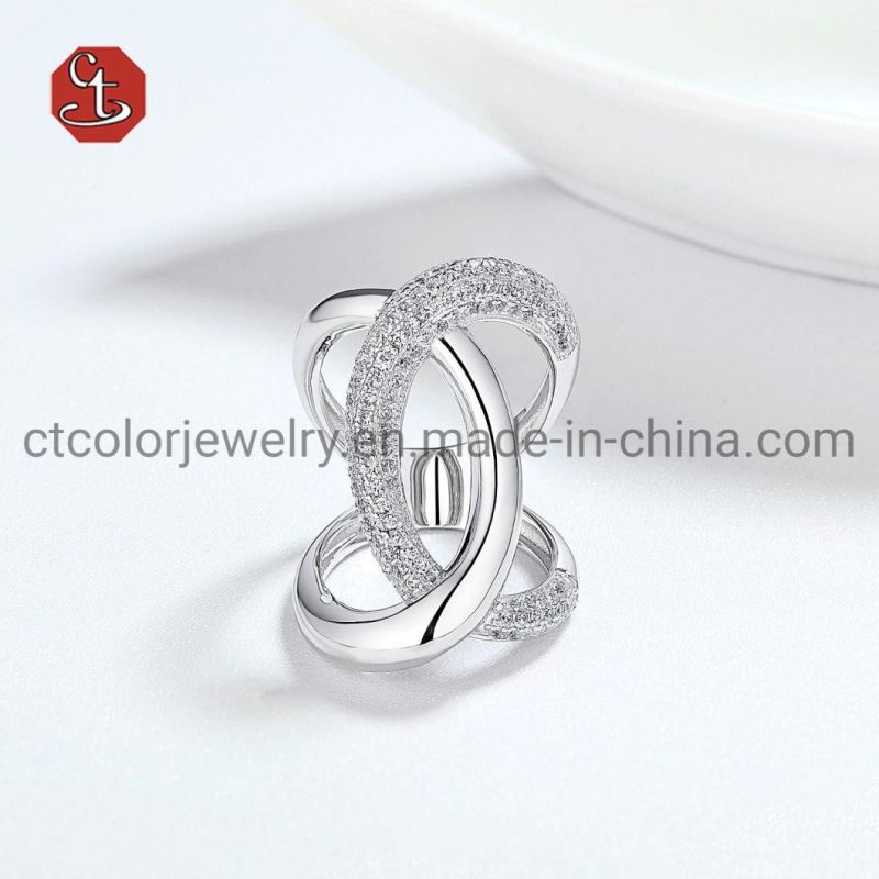 Hot Selling Silver Ring Trend Jewelry Silver or Brass Ring