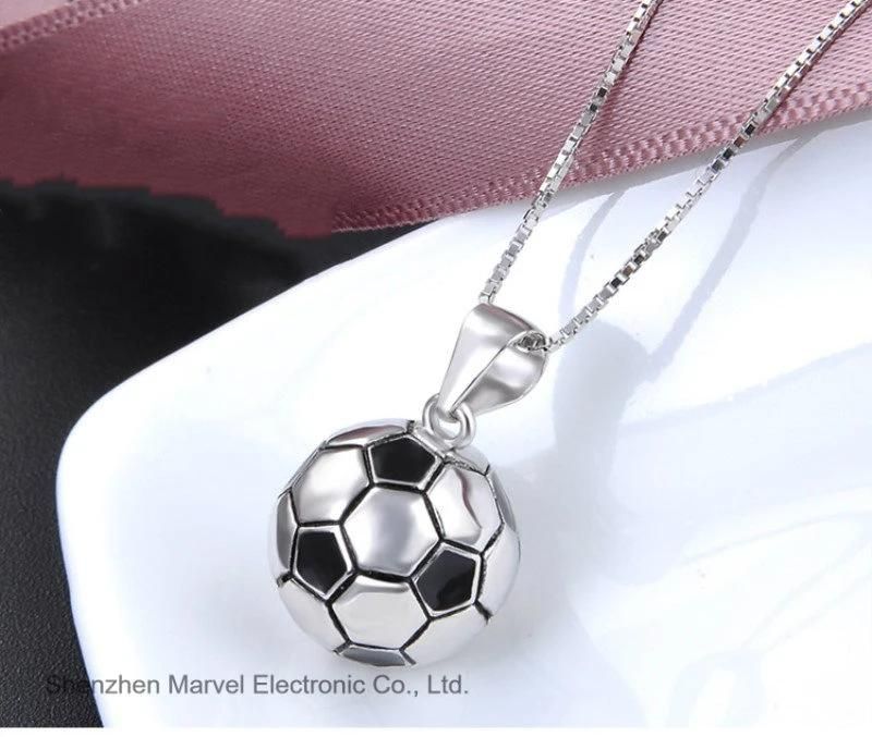 Wholesale Costume Crystal Rhodium Jewelry Round Pendant Necklace