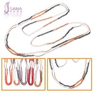 Fashion Jewelry Long Crystal Bead Necklace (GZ 130600915)