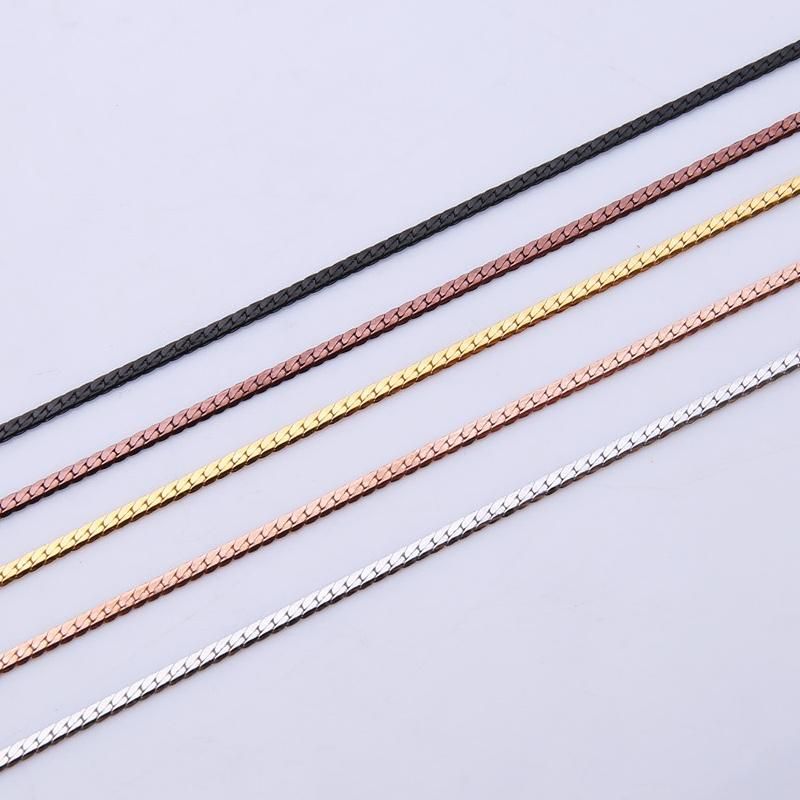 Fashionable Flat Golden Dragon Chain for Jewelry Making Necklace