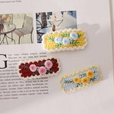 Crochet and Embroidery Snap Hair Clips Accessory Ym237