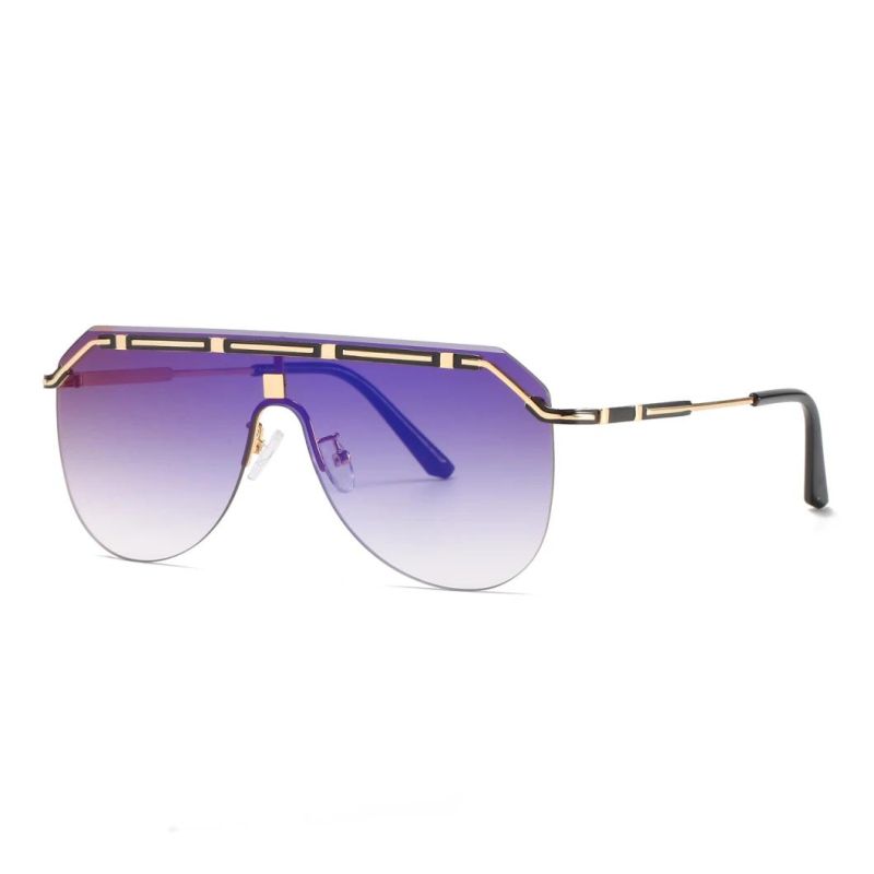 2020 No MOQ Fashionable Classic Oversize Metal Sunglasses