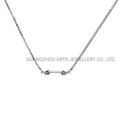 High Quality 925 Sterling Silver Rope Personality Necklace