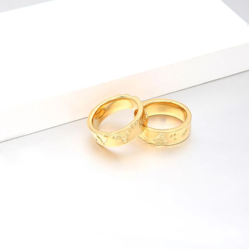 Punk Minimalist Concave Ring Gold Color Rings for Women Fashion Jewelry Friend Gifts Party Anillos Gifts