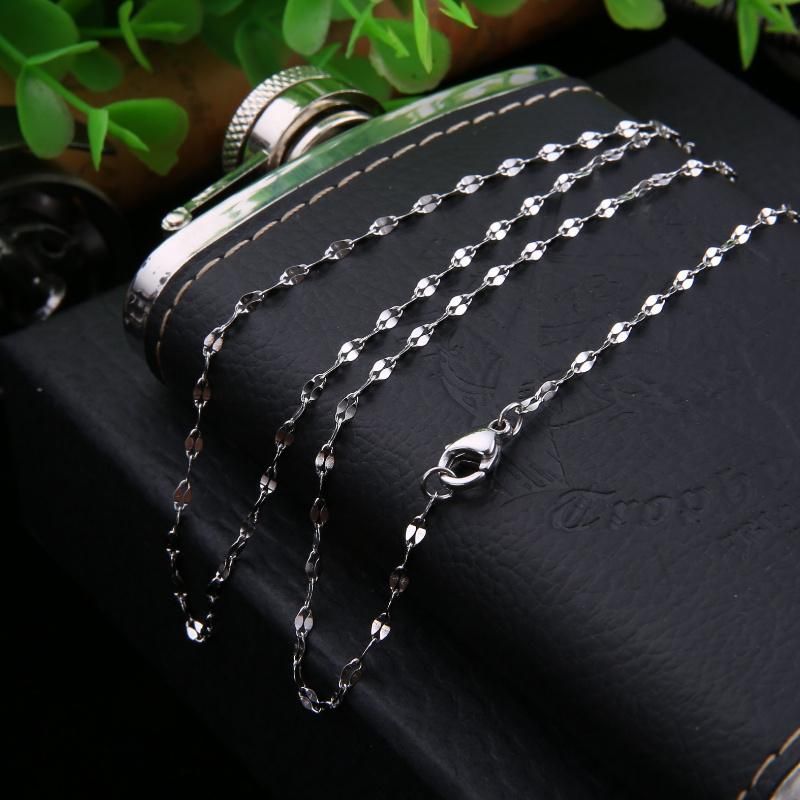 Custom Stainless Steel Jewelry Lip Chain Layering Necklace/Chain Accessories for Fashion Jewelry Making