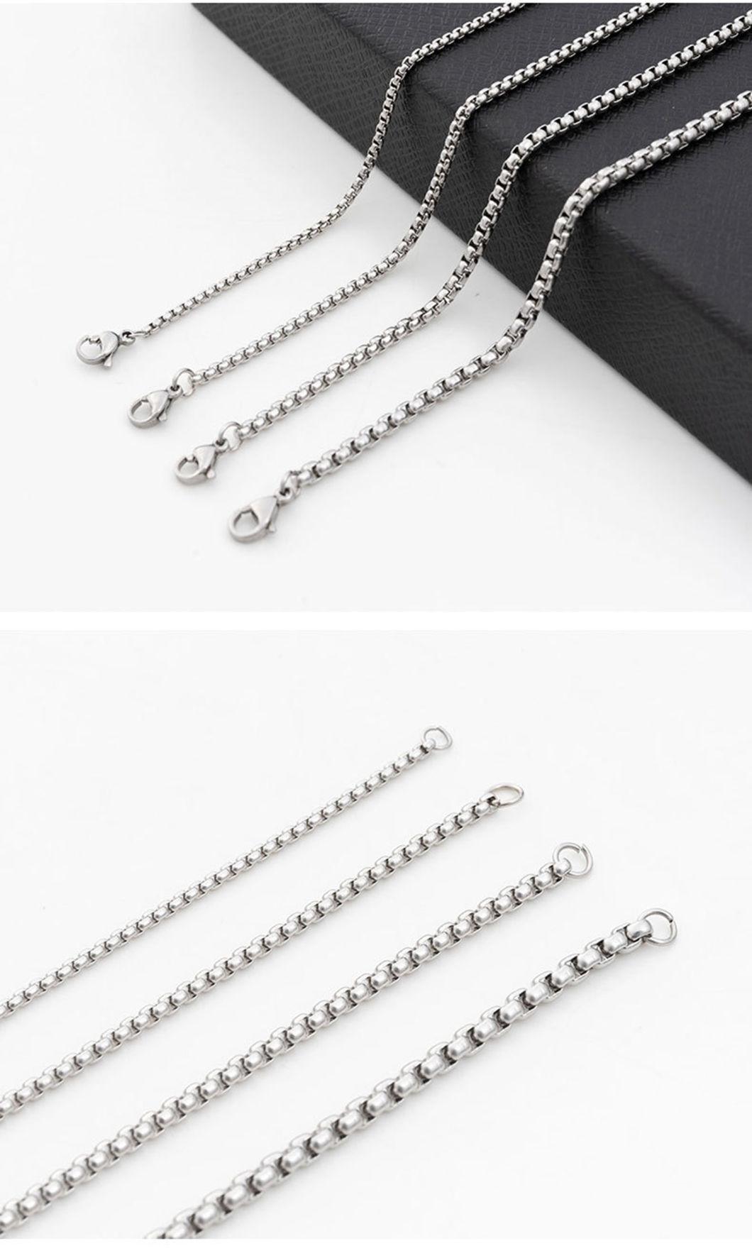 Stainless Steel Vacuum Color Preservation Vacuum Plating 18K Gold Square Pearl Necklace, Environmental Protection and Colorless Ssnl2811