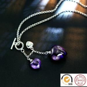 Hot Selling 925 Sterling Silver Necklace with Heart Pendant