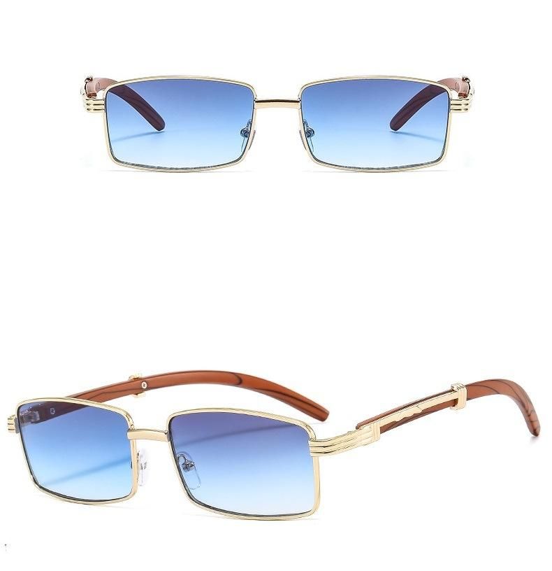 New Metal Small Square Sunglasses Sunscreen Sunglasses