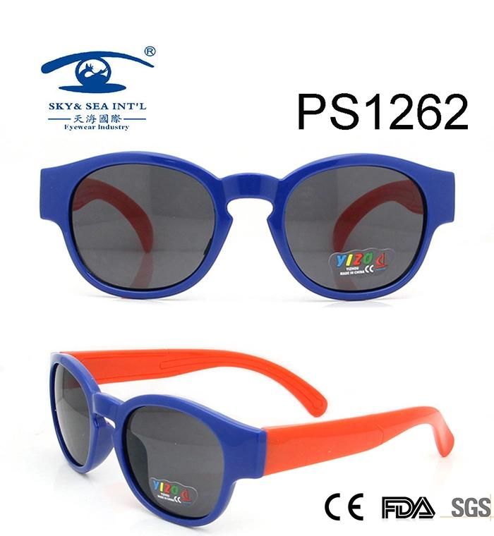 Customize New Style Blue Red Colorful Children Sunglasses (PS1262)